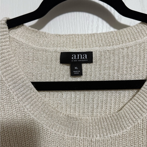 a.n.a Women's Cream Crew Neck Sweater - Picture 6 of 7